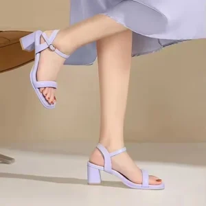 Women’s Dress Dancing Open Toe Ankle Strap Block Chunky High Heel Sandals Shoes