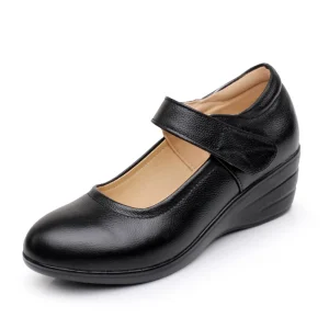 Women’s Dress Shoes Black Formal Dress Work Students Interview Pointed Toe Thick Heels