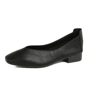 Women’s Dress Shoes Pumps Slip On Block Heels With Round Toe New Design for Summer
