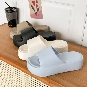 Women’s EVA Comfort Indoor Slippers for Lighted Anti-Slippery Summer Autumn Thick-Soled Lightweight Eco-Friendly Quick-Drying Home
