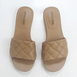 Women’s EVA Slide Sandals Waterproof Woven Strap Beach Slippers Lightweight Anti Slip Summer Pool Shoes (Sizes 36-41)