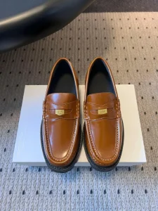 Women’s Elegant Design Genuine Leather Loafers Height Increasing Breathable Dress Shoes for Spring Comfortable