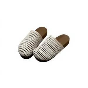 Women’s Elegant Lightweight Open Toe Slip On Slippers for Summer Anti Slip PVC EVA with PU Lining Comfortable