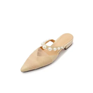 Women’s Elegant Mules Woman Casual Slippers Ladies Low Heels Fashion Female Pointed Toe Shoes Women Leisure Sandals