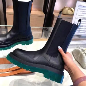 Women’s Elegant Walking Ankle Boots High Quality PU Leather Mid Calf for Autumn and Winter