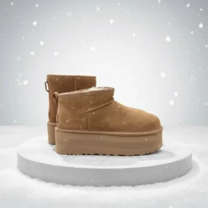 Women’s Fall/Winter One Sheepskin Snow Boots New Fleece-Lined Thick Bottom Platform Short Boots Increased Warmth Snow Boot