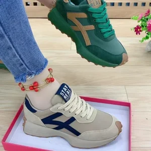 Women’s Fashion Forrest Gump Sneaker Internet Trendy Casual Torre Shoes Flat Bottom All Match Chunky Shoes