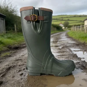Women’s Fashion Knee-High Waterproof Anti-Slip Round Toe Rain Boots