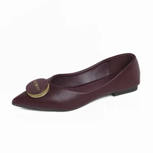 Women’s Fashion Korean Version Comfortable Pointed Formal Work Shoes Slip-On Stiletto Heel Breathable and Durable
