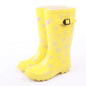 Women’s Fashion Rubber Rain Boots Waterproof Ladies Knee High Outdoor Footwear