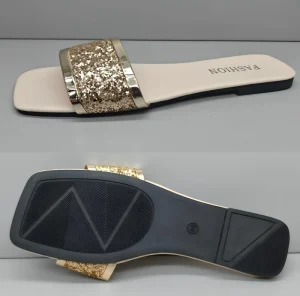 Women’s Fashion Slide Sandal PU Upper TPR Outsole All Seasons