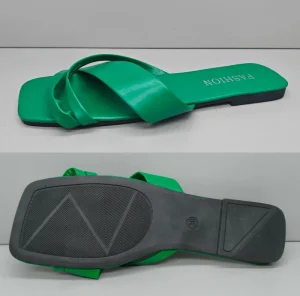 Women’s Fashion Slide Sandal PU Upper TPR Outsole Summer Spring Season Ladies