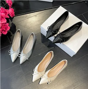 Women’s Fashion Trend Comfortable Casual Summer Flat Shoes Slip-On Design with Anti-Slippery Rubber Outsole for Autumn & Spring
