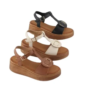 Women’s Fashion Trend Summer Light Weight Toe Strappy Sandals with Rhinestone