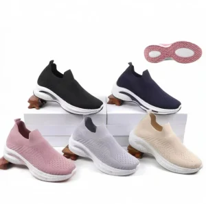 Women’s Fashionable Sports Shoes Outdoor Fitness Walking Cushioning Arch Support Slip Resistant Lightweight Anti-Odor