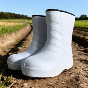 Women’s Fashionable Waterproof Anti-Slip EVA Rain Boots Comfortable Slip Resistant EVA Lining for Winter Water Activities
