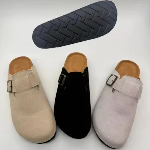 Women’s Flat Birken Sandals Clogs Single Belt Buckle Mule Toe with Cord Platform Genuine Leather Lining Enhanced Comfort Style