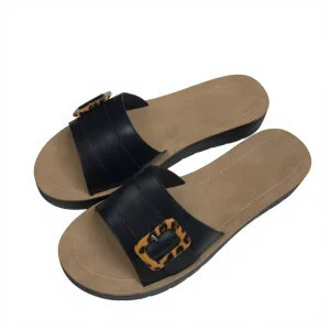 Women’s Flat Bottom Round Head Flip Flops Open Toe Fashion Seaside Sandals Breathable Design Soft Fashion Trend