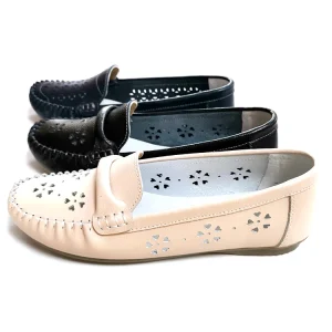 Womens Flat Casual Flats Women Shoes Leather Slip On Comfortable Ladies Loafers Flat Shoes Slip Resistant Shoes Sandals
