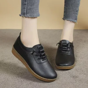 Women’s Flat Casual Shoes Work Shoes Lightweight Shock Resistant Comfortable Outdoor Walking Shoes