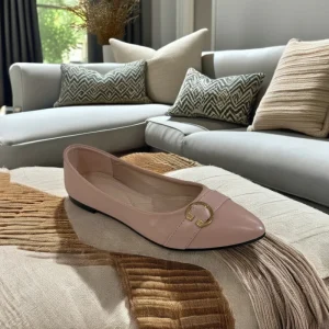 Women’s Flat Dress Shoes with Stones Flat Office Sandals Comfortable and Light Mesh and Rubber Insole for Summer Winter