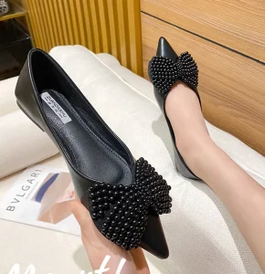 Women’s Flat Sexy Pearl Shoes Formal Dress Dating Comfortable Ladies Casual Shoes