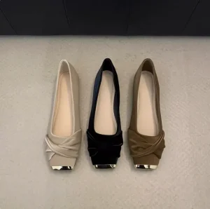 Women’s Flat Shoes 35-40 Spring Summer Elegant for Three Colors