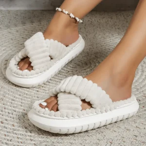 Women’s Flat Slippers 3 Color 36-45 Big Size Winter Sandal Shoes Fashion Women Slippers