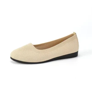 Womens Flats Shoes White Flats Comfortable Round Toe Flats Shoes Black Dress Shoes for Women