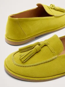 Women’s Flats Suede Tassel Closed Toe Breathable Chic Loafer Slip On Shoes Flats