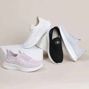 Women’s Flying Fabric Summer Breathable Sneakers Custom Comfortable Soft Casual Shoes