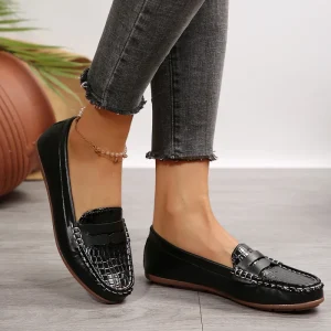 Women’s Foldable Dress Flats Shoes PU Sole Breathable Casual Slip On Flats Loafers