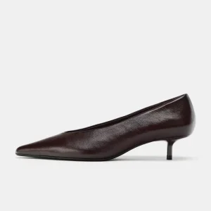Women’s Formal Single Shoe Pointed Toe Shallow Brown Thin Heel Comfortable Black High Heeled Work Shoes Large Size Slip On