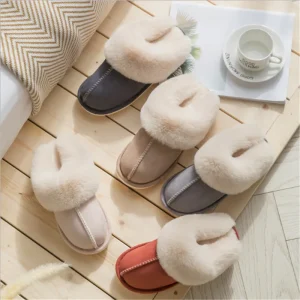 Women’s Fuzzy Memory Foam Slippers Fluffy Winter House Shoes Indoor and Outdoor Pantufla De Casa Shoes