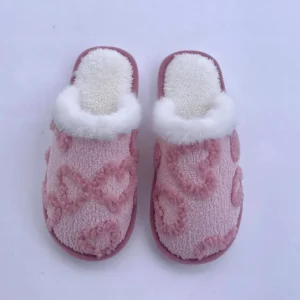 Women’s Fuzzy Slip-On House Slippers Toe Thick Memory Foam Insole Plush Cushioning Anti-Slippery Soft Breathable