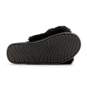Women’s Fuzzy Warm Soft Slippers Breathable Cozy Open Toe Slip-On Cross Slipper Custom Slippers Fur Fluffy