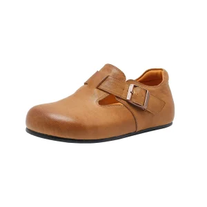 Women’s Genuine Leather Glossy Casual Flats Light Weight Soft for Spring Summer Autumn