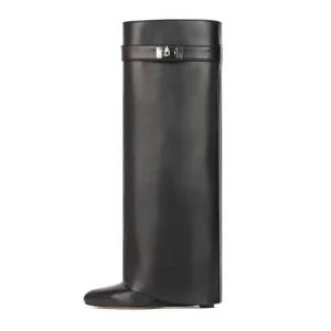 Women’s Genuine Leather Over Knee Boots Long Slip On Colorful High Heel Party Boots