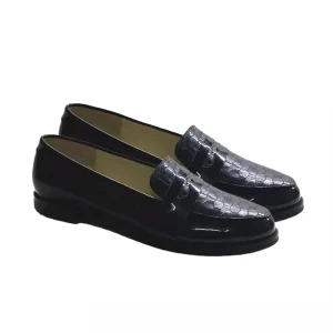 Women’s Genuine Leather Shoes Wedges Slip-On Loafers