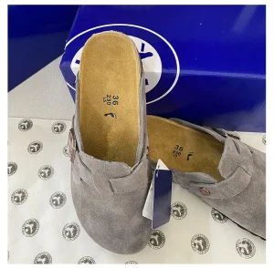 Women’s Genuine Leather Slip-on Lightweight Platform Height-enhancing Thick-soled Custom Mule Shoe