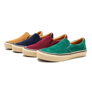 Women’s Genuine Leather Soft Light Weight Suede Slip-On Flats for Autumn Spring Summer