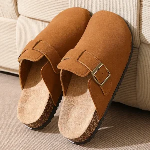 Women’s Half slip Thick soled Shoes For Retro Versatile Lazy Slip on Suitable for Outdoor Wear Casual slippers