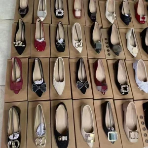 Women’s Heel Shoes Shallow Mouth Thick Heel Shoes Work Dress Stock Shoes