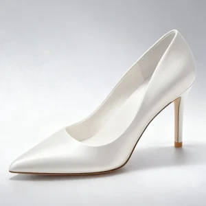 Women’s Heels Stiletto Heel Pointed Toe Business Sexy Wedding Party Evening PU Solid Colored White Champagne