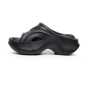 Women’s Height increasing Fashion Luxury Slippers Solid Color Summer Outof the loop Height Increase Non slip Soft soled Slippers