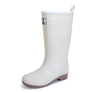 Women’s High Barrel Waterproof Rain Shoes with PVC Insole Anti Slip Wear Resistant Outdoor Activities Available
