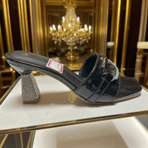 Women’s High Heel Sandals Dressy Casual Pumps Elegant Platform Mules Heel Slippers & Party Evening Shoes for Women & Ladies
