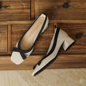 Women’s High Heels Pumps Ladies Chunky Heeled Sandals Dress Business Sandals for Girls Club Party Daily Casual Shoe