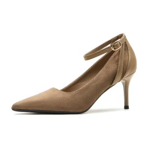 Women’s High Heels Shoes Fashion Elegant High Quality Formal Office Work Dress Pumps Heeled Sandals Leather Summer