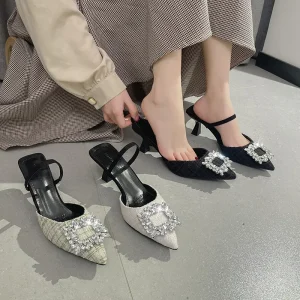 Women’s High Heels Slim Heel Platform Sandals Light Weight Summer Open Toe Fashionable High End Feel